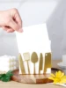 1PC fashionable metal kitchen utensils tissue rack, metal countertop napkin rack, home kitchen and dining table decoration, bedr 1