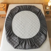Protecteur de matelas épais et imperméable, drap-housse réglable et Durable, couvre-lit Anti-acariens antidérapants, 140/160x200 5