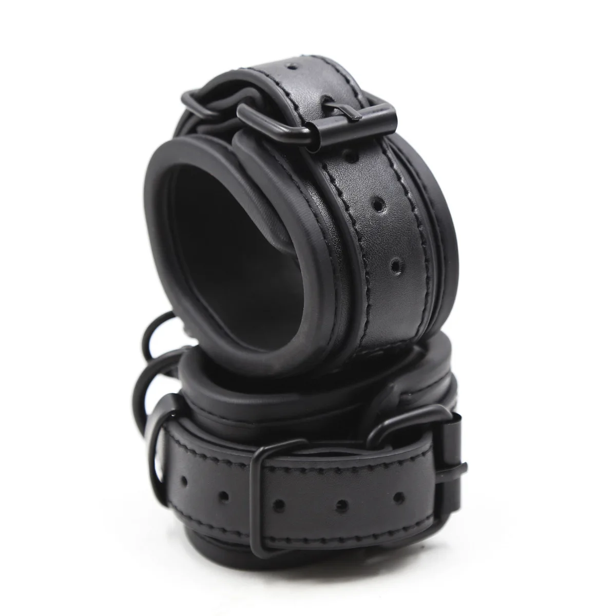 Menottes en cuir PU, jouets sexuels pour Couples, outils, jeux pour adultes, accessoires SM, produits pour femmes, contraintes érotiques 18_voghion.com