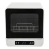4.8L Portable Mini Dishwasher 110V Compact Countertop Dishwasher Deep Clean Efficient Operation Eco-friendly White 6