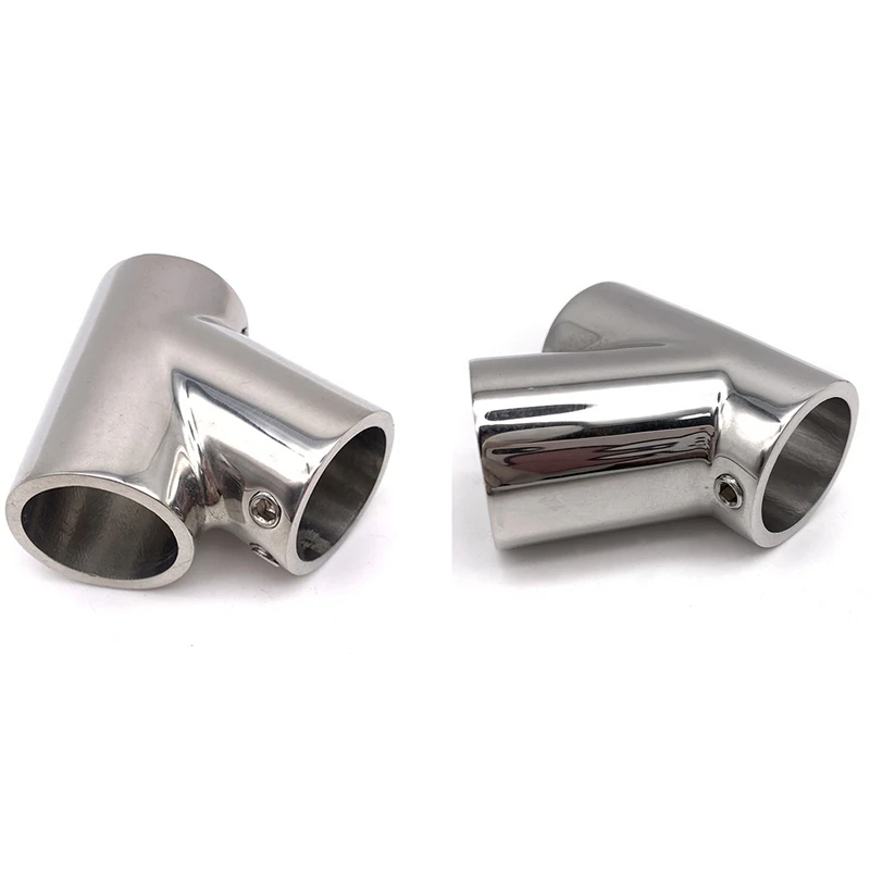 

High Quality Boat Hand Rail Fitting - 60 Degree Tee Marine Stainless Steel Water Sports Rowing Boats Accessories