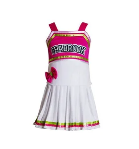Zombies irls Cheerleader Costume Cheerleading Outfit Fancy Dress for Halloween Party Birthday Pink