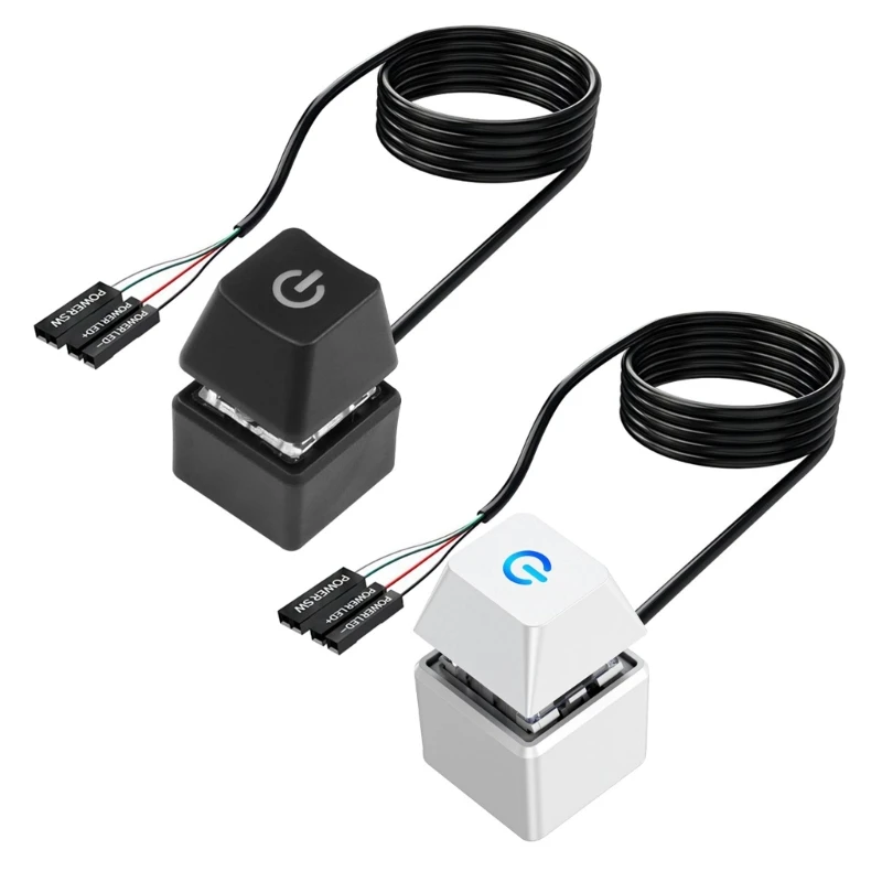 DN59 Desktop Computer Power Switching Button External Remote Start Computer Motherboards Power Button Extension Cable