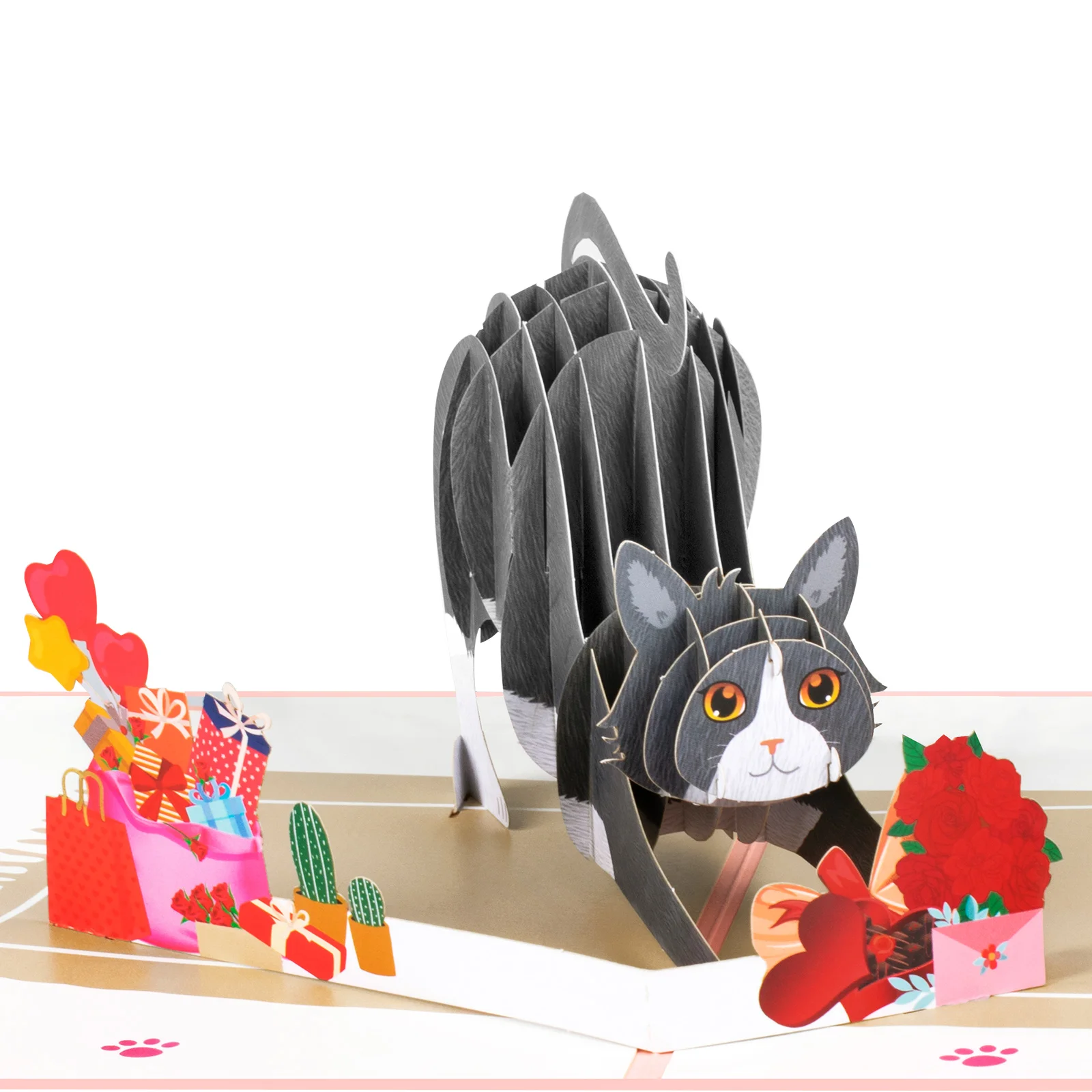 3D 팝업 카드 꽃 생일 카드 기념일 선물 엽서, 메이플 벚꽃 나무, 청첩장 인사 카드