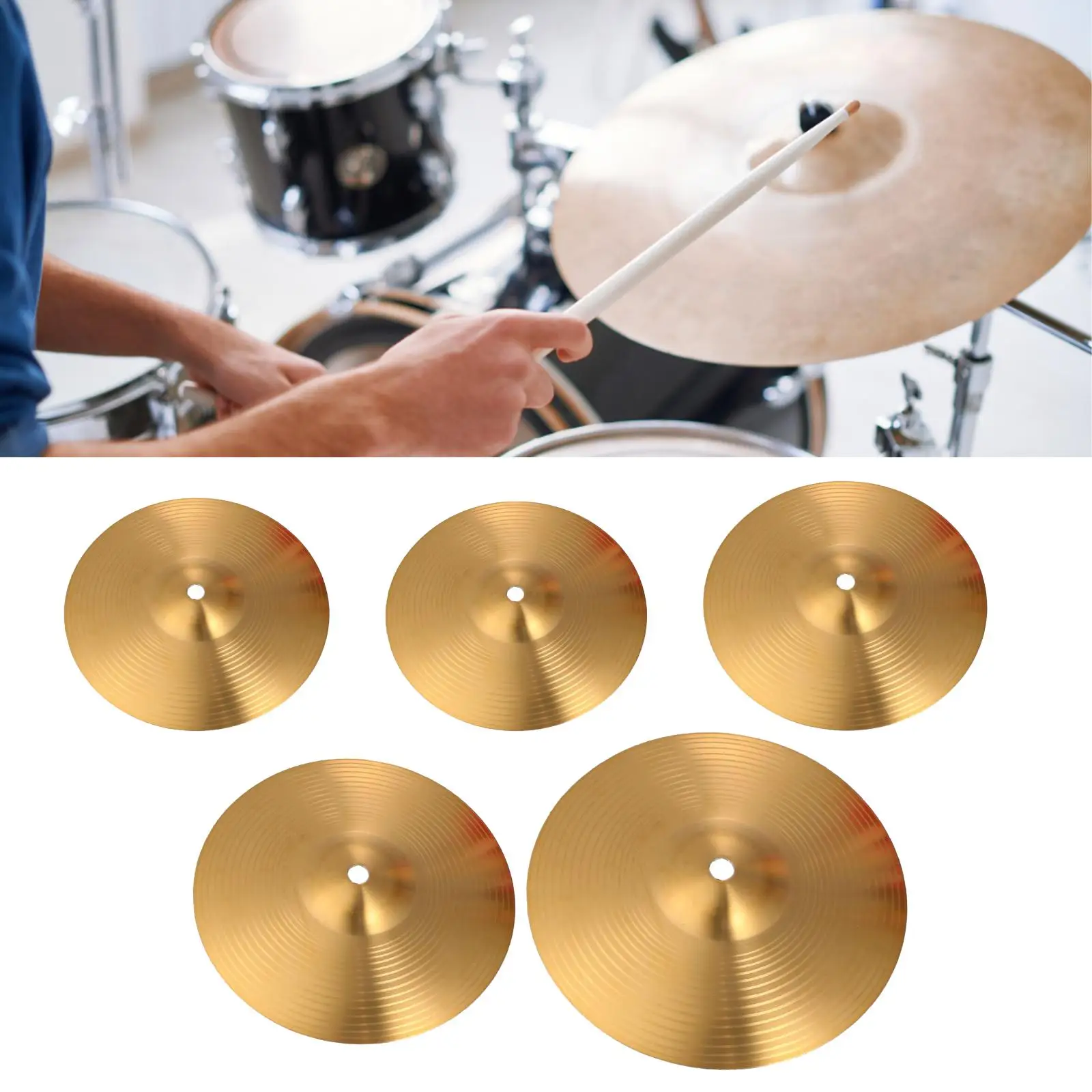 Crash Cymbal Drum Drum Players Percussion Instruments Beginner Drummers Traditional Performance Brass Alloy Cymbals drum cymbal kit