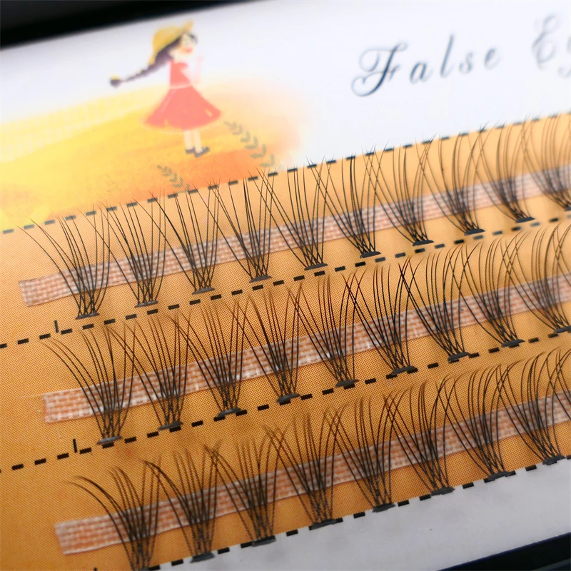 10D Personal Eyelashes 60 Clusters Grafted Eyelashes 3D Natural False Makeup Personal Eyelash Extensions