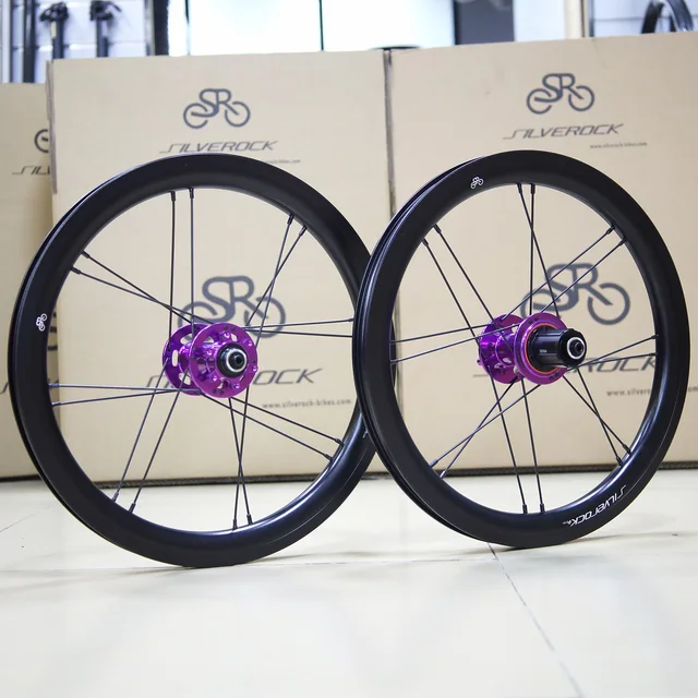어린이 접이식 자전거에 적합한 SILVEROCK SR30A-HUB001 합금 디스크 휠
