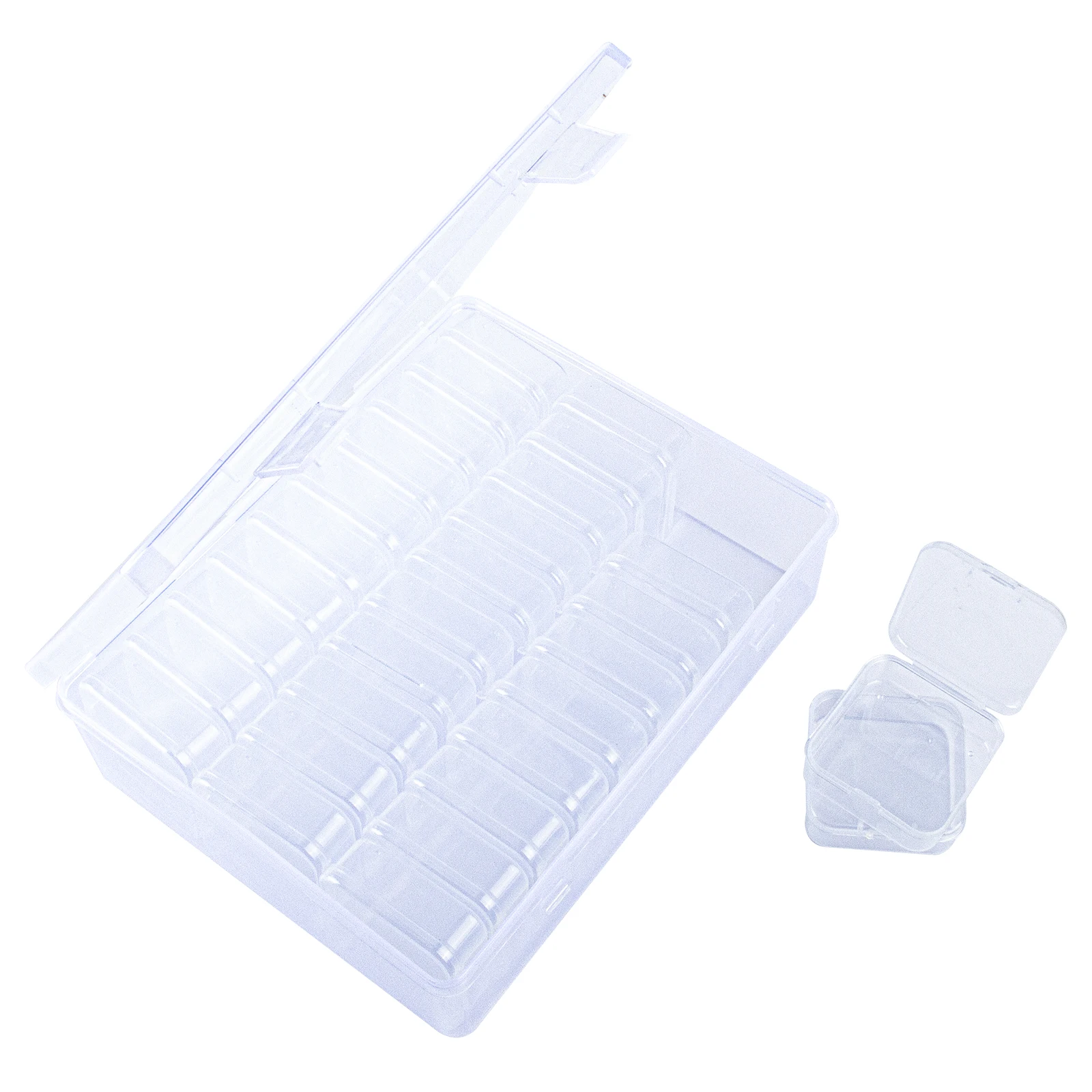 30pcs/set DIY Diamond Painting Embroidery Storage Box Nail Art Jewelry Rhinestone Mosaic Storage Container Box