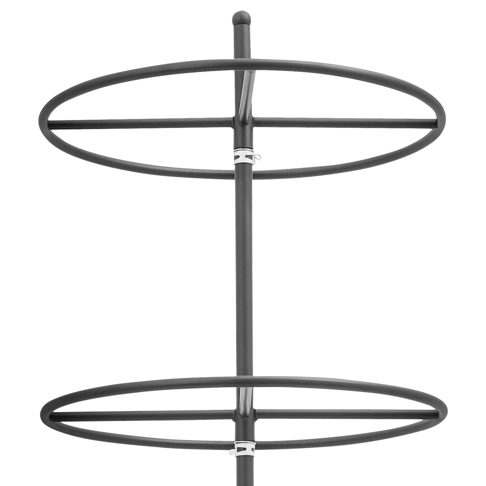 4-stufiges, verstellbares, drehbares rundes Präsentationsregal 360 ° Drehbare Regalständer aus Eisen für Schmuck, Socken und kommerzielle Kleiderständer – Detail 7