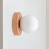 Nordic LED Glass Wall Lamp Minimalist G9 Base Orb Sconce For Bedroom Study Hallway Staircase Aisle Entrance Lighting Fixtures 4