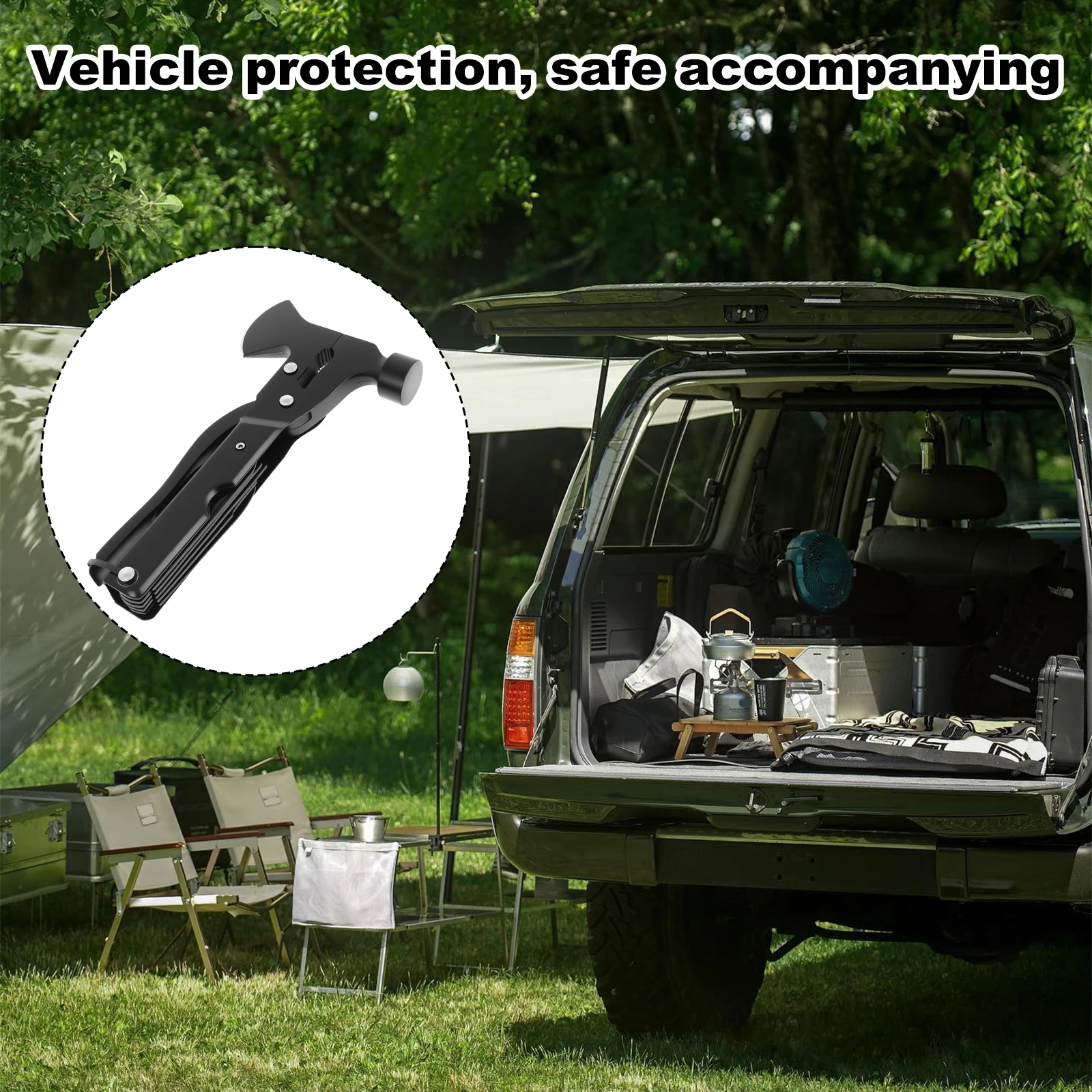 S5082cb8427564299a25d5660b60f7e1e9 Multifunctional Axe Hammer Combination Built in Rope Cutter Hook Non Slip Handle Camping Axe for Exploration Disaster Rescue Mallzona