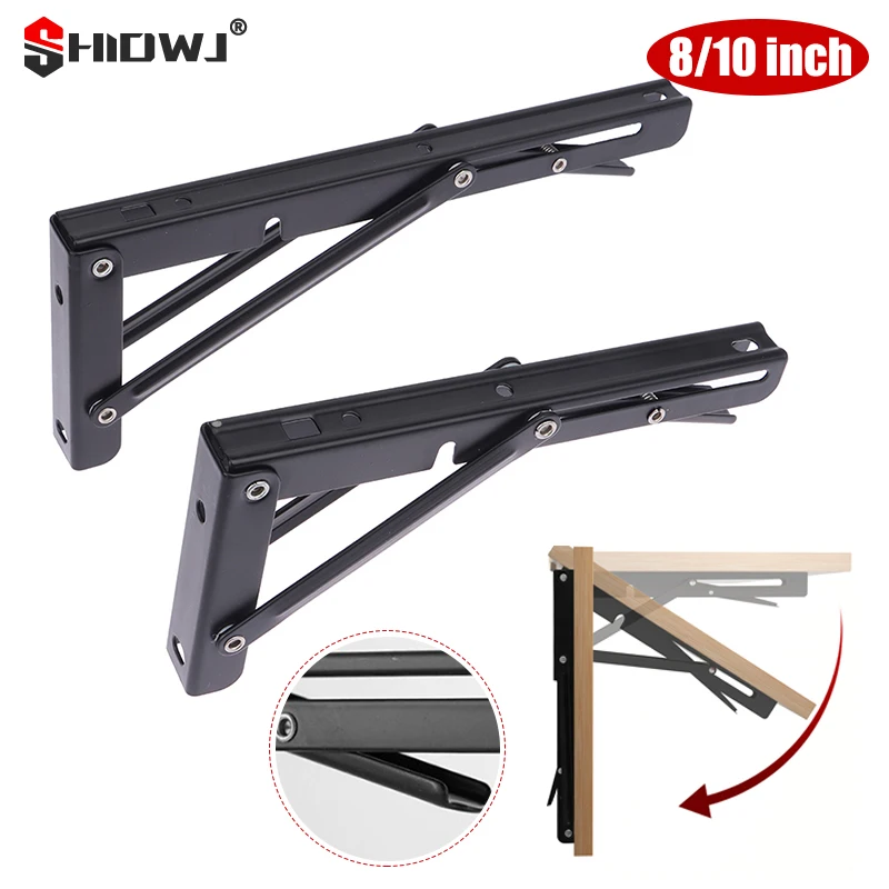 1PcsCampervanFoldingBracketTableShelfMotorhomeCaravanBlack