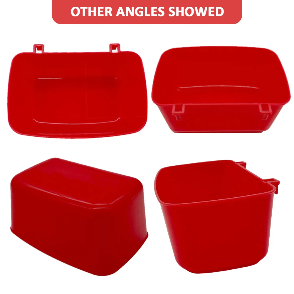Feeder Waterer Chicken Puppy Cat With Hooks Plastic Watering Container Feeding Bowls Cage Cups 6pcs pet water feeder