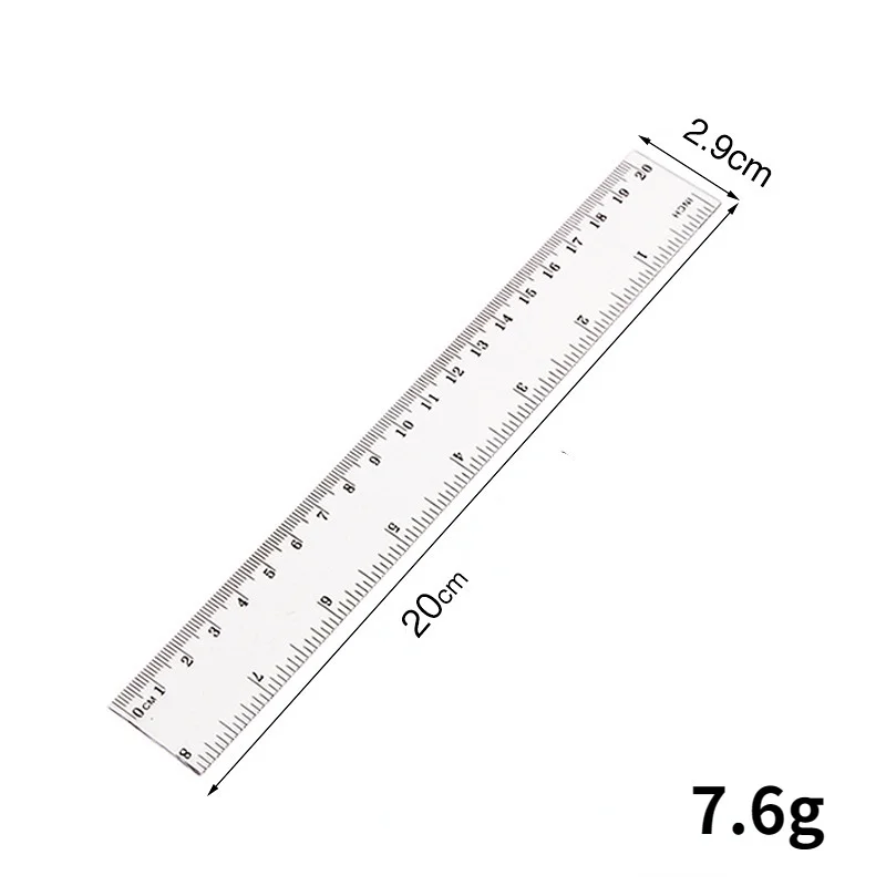 7 Pack Clear Ruler 12 Inch Plastic Ruler, Inches and Metric Ruler for  Drawing Measuring Math, Straight Rulers with Centimeters Transparent for  School