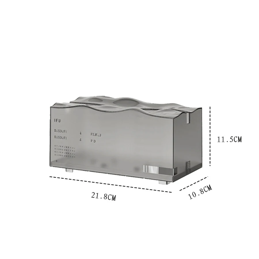 Desktop Tissue Box Iceberg Nakpin Holder for Living Room High-end Light Luxury Elastic Support Living Room Paper Box Bedroom 6