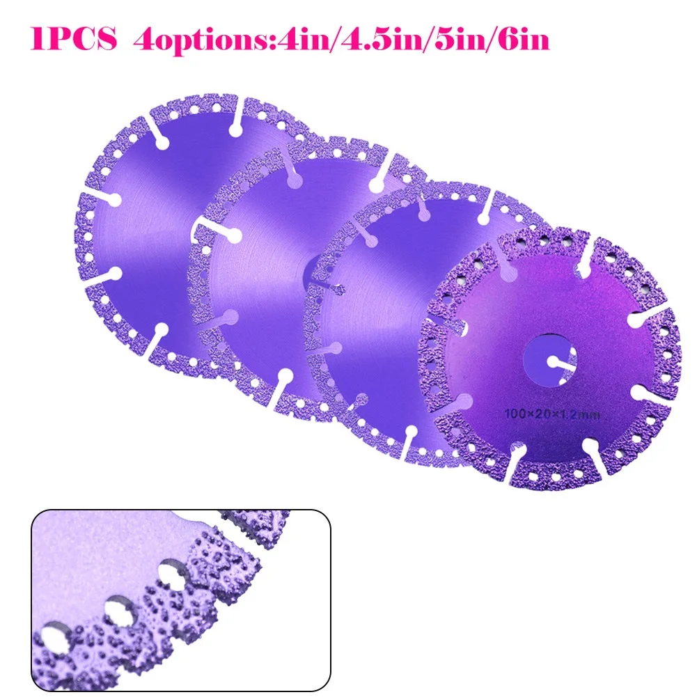 100/115/125/150mm Diamond Saw Blade Brazed Diamond Saw Blade For Steel Metal Stone Iron Rebar