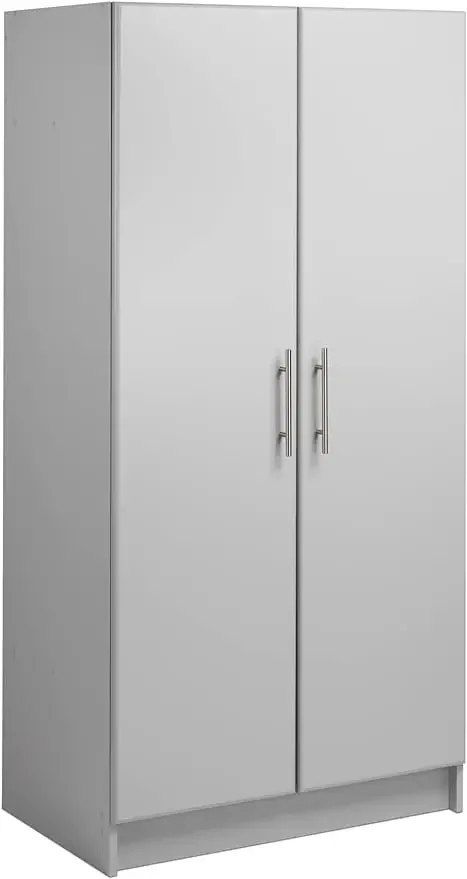 

Elite 32" Storage Cabinet Closet, Light Gray Storage Cabinet, Linen Cabinet