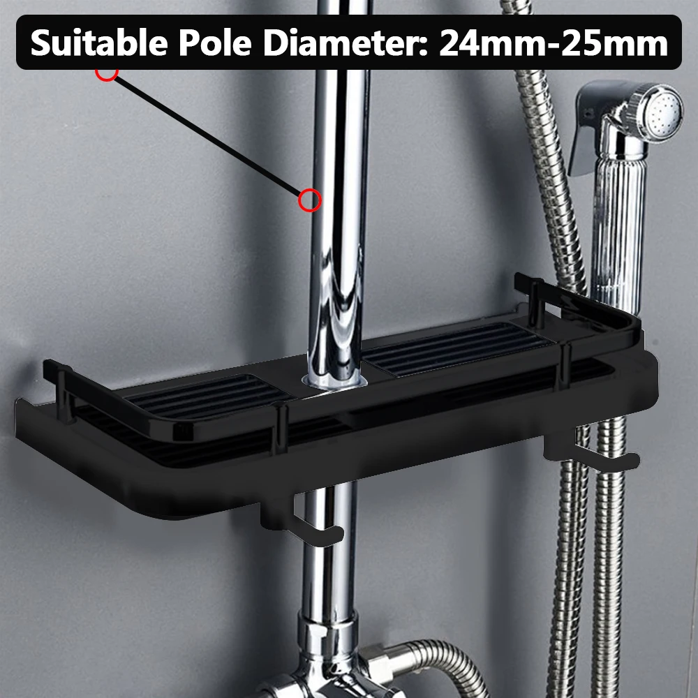 Shower Storage Holder Rack Shampoo Tray Stand Floating Shelf Detachable For Wall Household Item Plastic No Drilling storage rack bathroom shelf bathroom shelf rack bathroom storage rack wall shelf organizer wall shelf