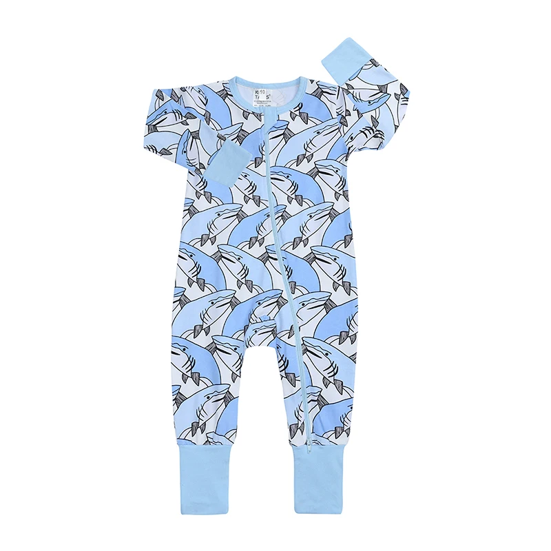 Infant jumpsuit spring romper animal print girl boy cotton pajamas newborn zipper climbing cartoon rompers baby products boys Baby Bodysuits for boy Baby Rompers
