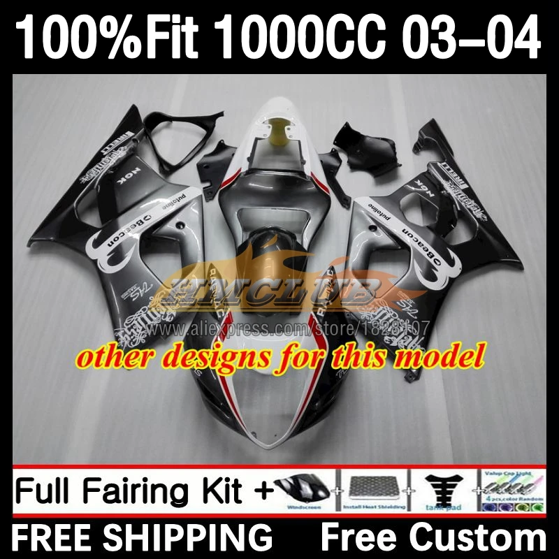 OEM 페어링 사출 바디, 스즈키 GSXR-1000 GSXR1000 2003 2004 74No.106 1000CC GSX-R1000 K3 GSXR 1000 CC 03 04, 메탈릭 레드