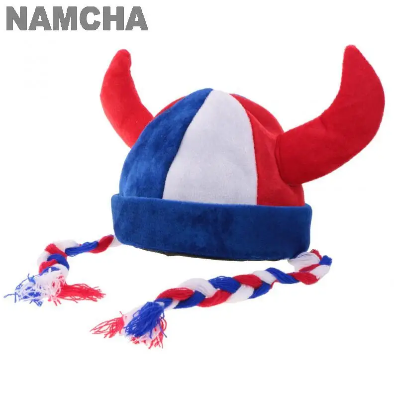 Men France Fans League Cosplay Wig Mustache Hat Suit Funny Blue White Red Quirky Costume Accessories Ball Game Sports Decoration cosplay hats cosplay wig