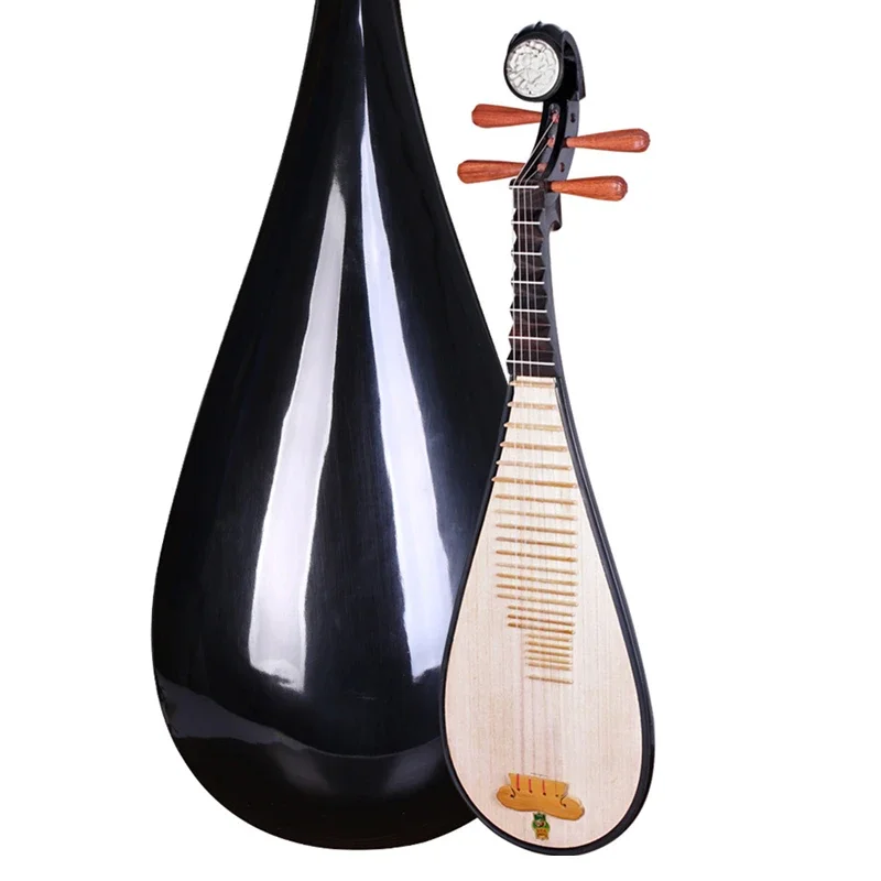 Dunhuang Brand 572M Pipa Peony Head Pineapple Grid Adult Children Beginners Teaching Grade Examination Folk Musical Instrument