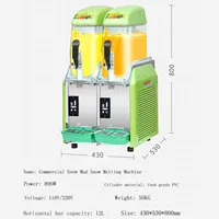 15L Singel Tank Slush Ice Machine Ice Cream Snow Smoothie Beverage Granita Maker Stainless Steel for Business Commercial 2