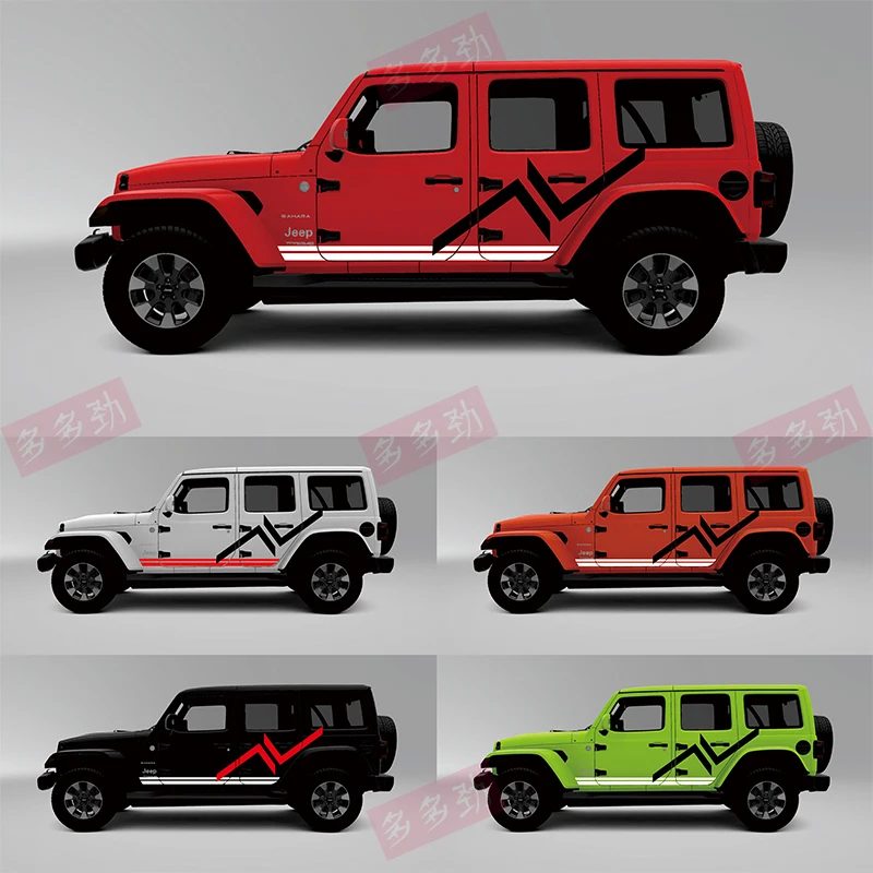 

Новые Пользовательские Автомобильные наклейки для JEEP Wrangler, модификация внешнего вида, индивидуальные модные наклейки, пленка, аксессуары