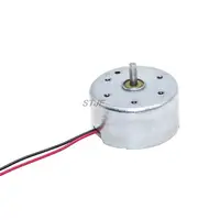 Moteur solaire Micro 300 DC 1.5V 3V 4.5V 5V 6V, pour jouets de bricolage, 2 broches, espacement des prises, moteurs à brosse, 2MM, 2 fils 6