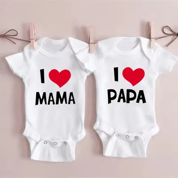 I Love Mama & Papa Onesies for Babies 2