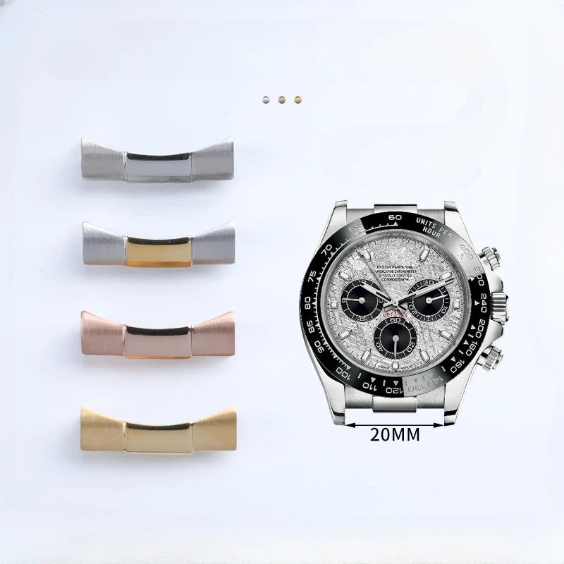 Per Rolex Daytona Black Green Water Ghost 116500Gmt Perfect Fit The Dial Connection Watch Strap End Link Uomo Accessori Per Esterni