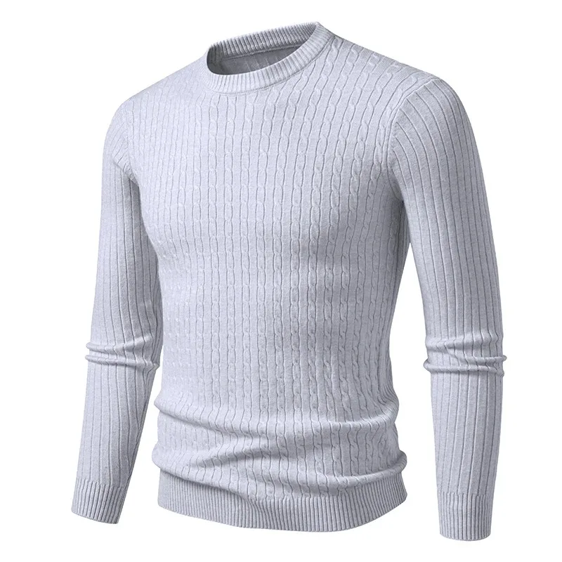 Animal Game Men's Long Sleeve T Shirts Crewneck Knitwear Casual Sweater Twist Cold Blouse Pullover Patterned Cable Work Jumper