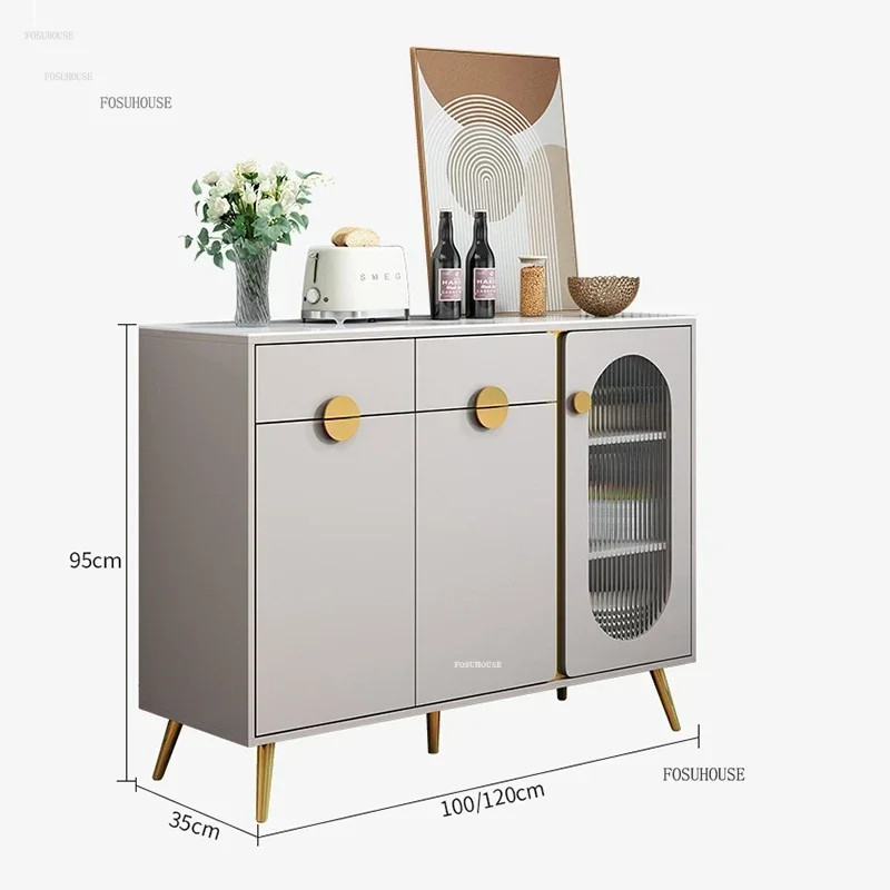 Luxury Slate Sideboard Modern Minimalist Home Living Room Wall Tea Wine Cabinet Simple Kitchen Narrow Cabinet Sideboard