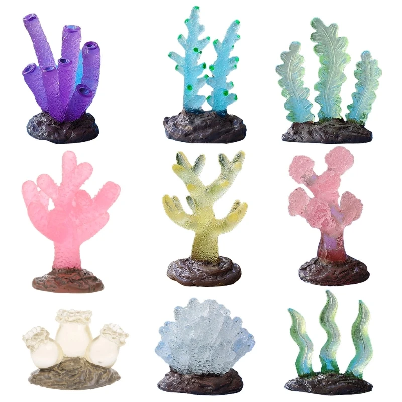 

FishTanks Decoration LifelikeCoral Figure Aquariums Decor Fish Tanks Ornament Freshwater Saltwater Landscaping Ornament