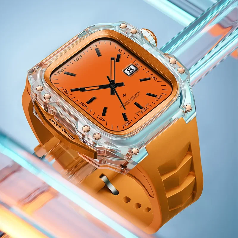 ModificationKitForAppleWatchSeries98745mmFluororubberStrap