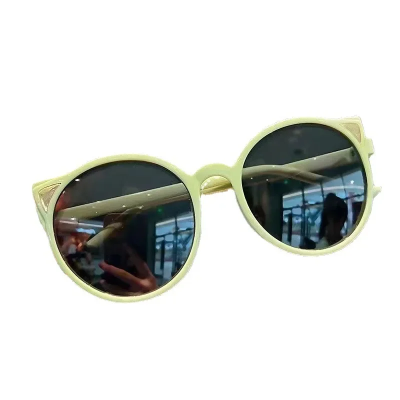Girls Boys Cute Animal Cartoon Ears Sunglasses Kids Outdoor Sun Protection Children Lovely Vintage Protection Sunglasses