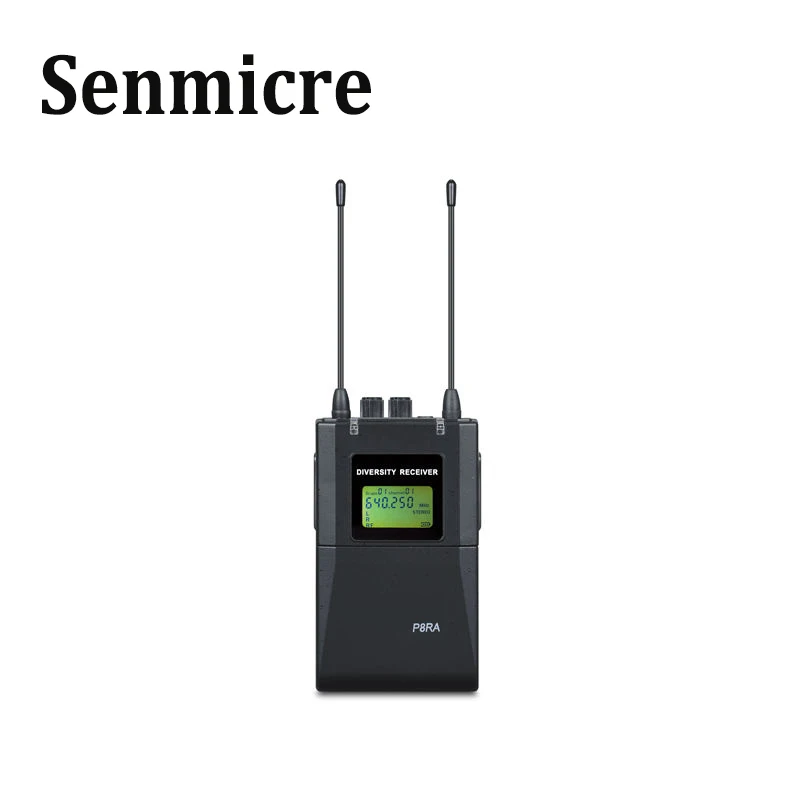 Фото Беспроводная стерео система наблюдения Senmicre PMS-800 UHF, одинарный передатчик для мониторинга сценической производительности №5