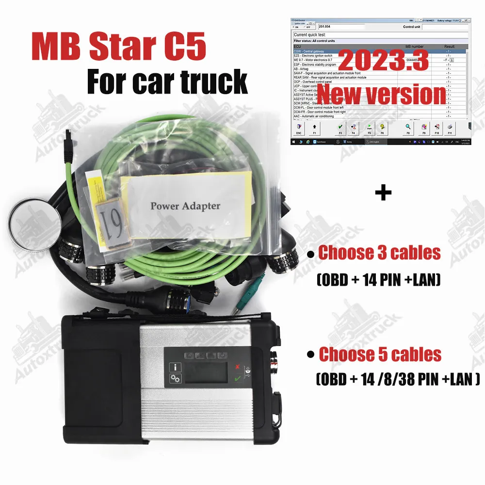 

MB Star C5 with WIFI for Car Truck Diagnosis tool Multiplexer SD Connect C5 with Xentry DAS EPC