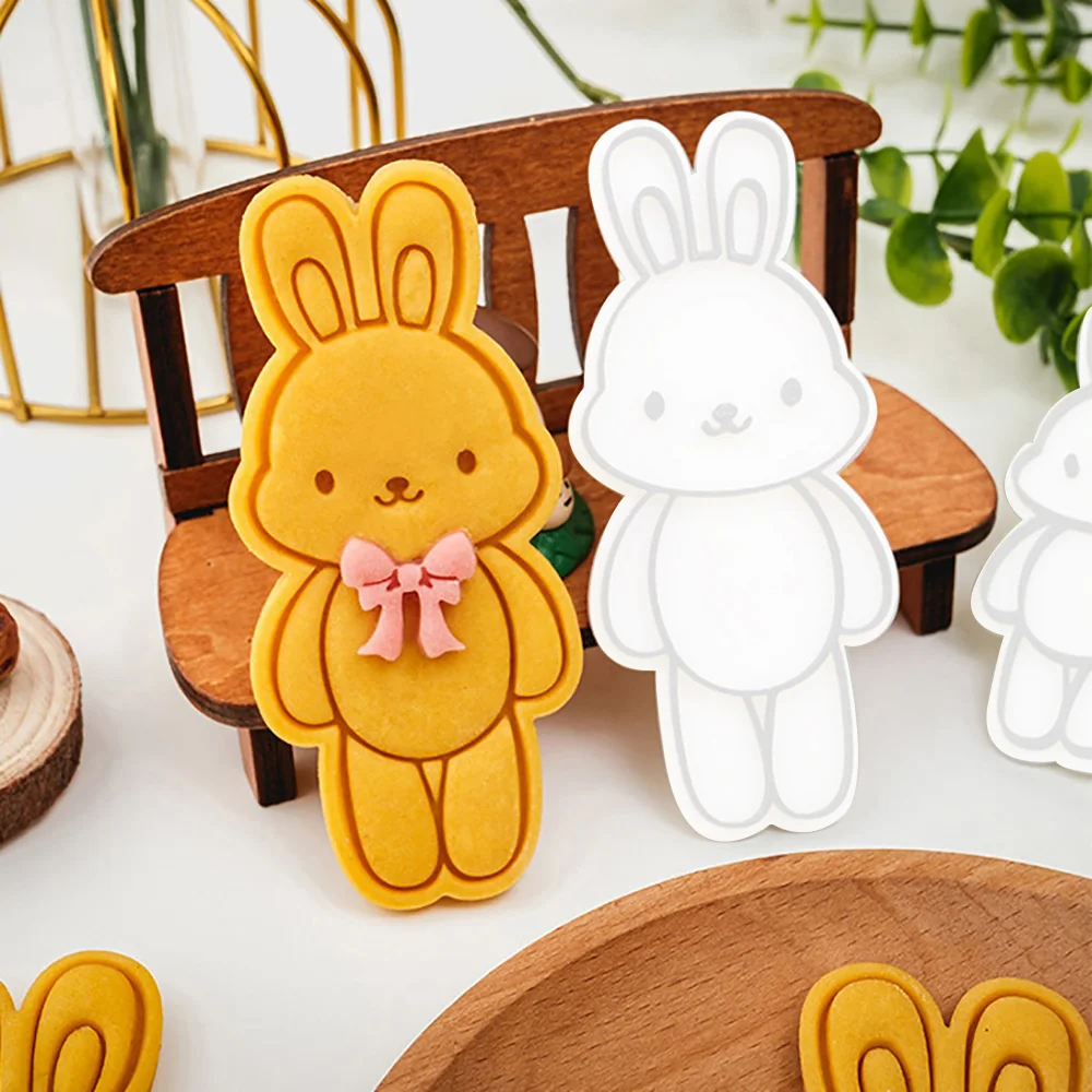 Cookie Cutter Baking Mold Cookie Mould Cookie Printing Mold Baking Decorating Tools Cute Animal Cookie Mold 3D Cookie Molds Cutter Cake Decorating DIY Baking Tool
