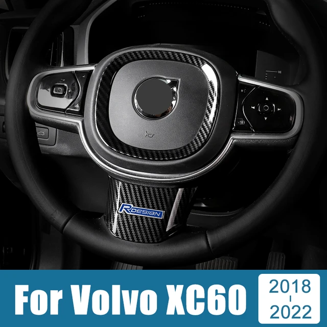 Für Volvo XC60 2018 2019 2020 2021 2022 ABS Carbon Faser Auto Lenkrad  Abdeckung Rahmen Trim Aufkleber Dekoration Zubehör - AliExpress