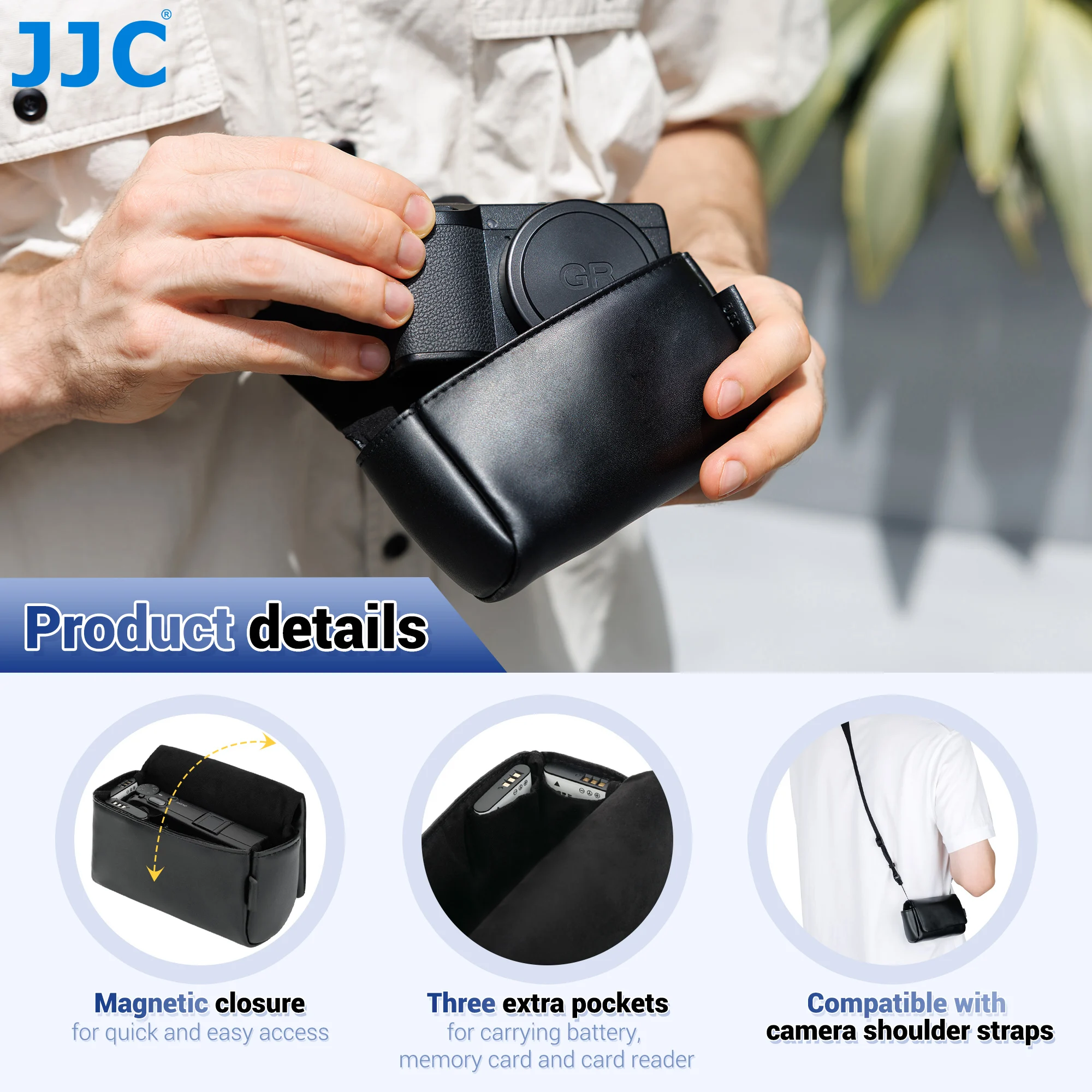 Compact Camera Bag with Enhanced Protection and Versatile Storage Options