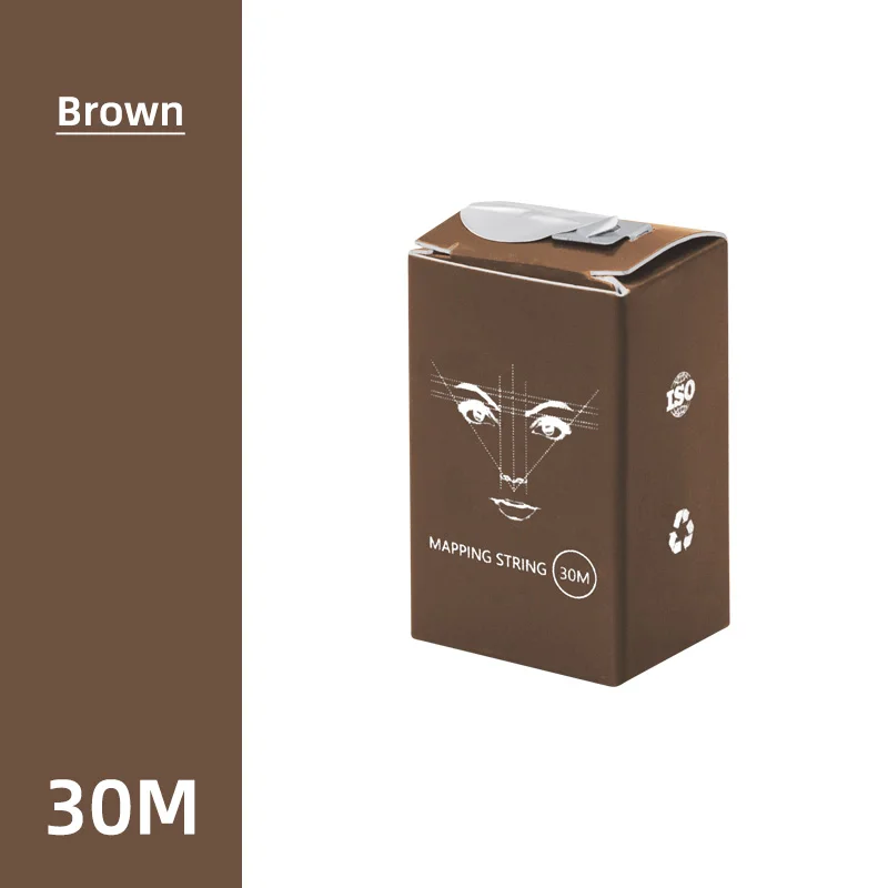 White Pre-Inked Microblading Mapping String - Eyebrow Threading and Permanent Makeup Tool