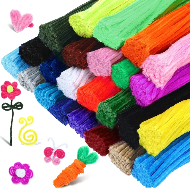 2 Pieces Pipe Cleaners Craft Supplies Multi-Color Chenille Stems for Art  and Craft Project Creative DIY Decorations - AliExpress