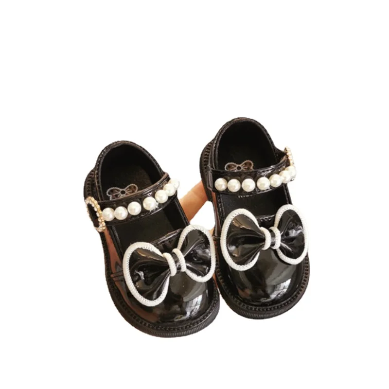 Zapatos Ni&ntilde;a 0-3-year Old Baby Walking Shoe Soft Sole Leather Shoes Dress for Girls Pearl Mary Jane Shoe Lolita Shoes Kids