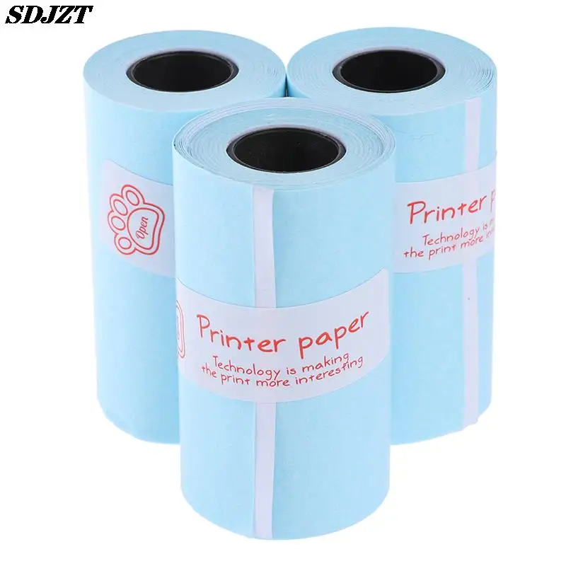 Thermal Paper Roll 3Rolls printable sticker paper roll direct thermal 57*30mm