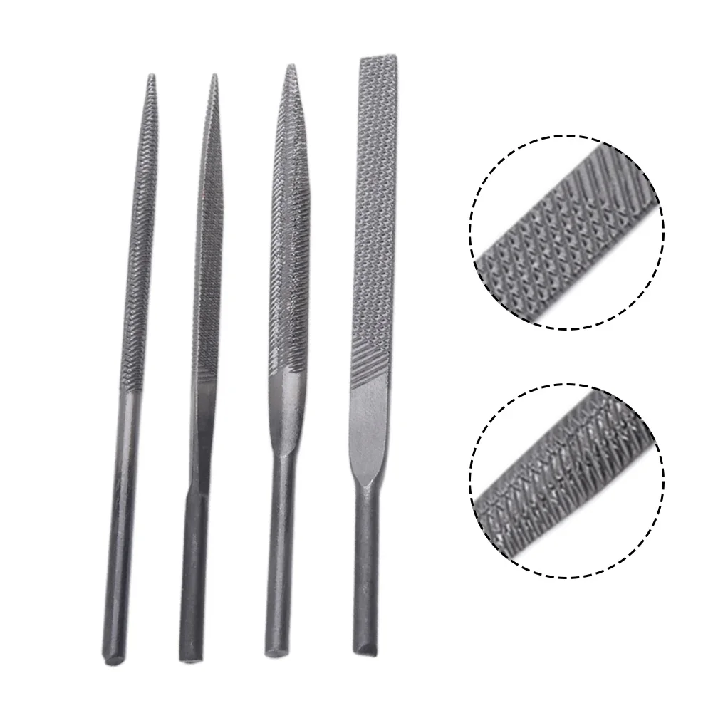 

4pcs Pneumatic File Blades Air File 5×125mm Small File Air File Saw Accessories For Deburring Fixing Chipped Glass Mirror Tile