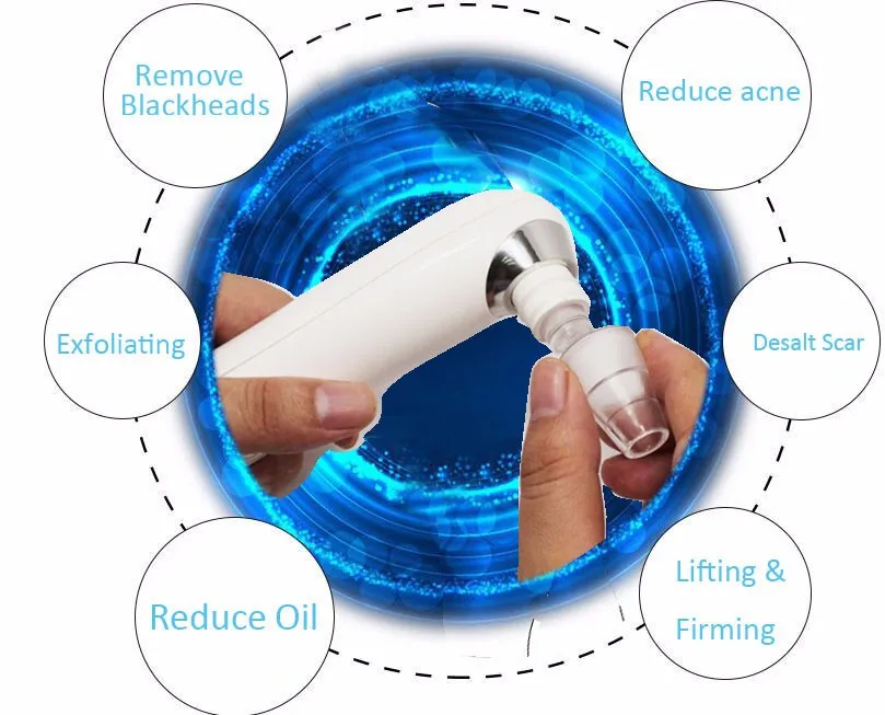 Pore Cleaner Black Head acne treatment Suction Extractor 1419 set facial and whitehead head electronic blackhead remover vacuum