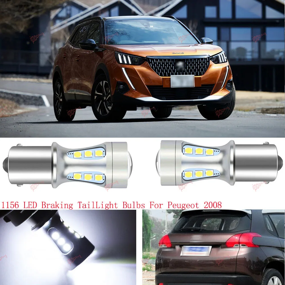 2 Pezzi Senza Errori 1156 Led Stop Braking Tail Projector Lampadine Per Peugeot 2008