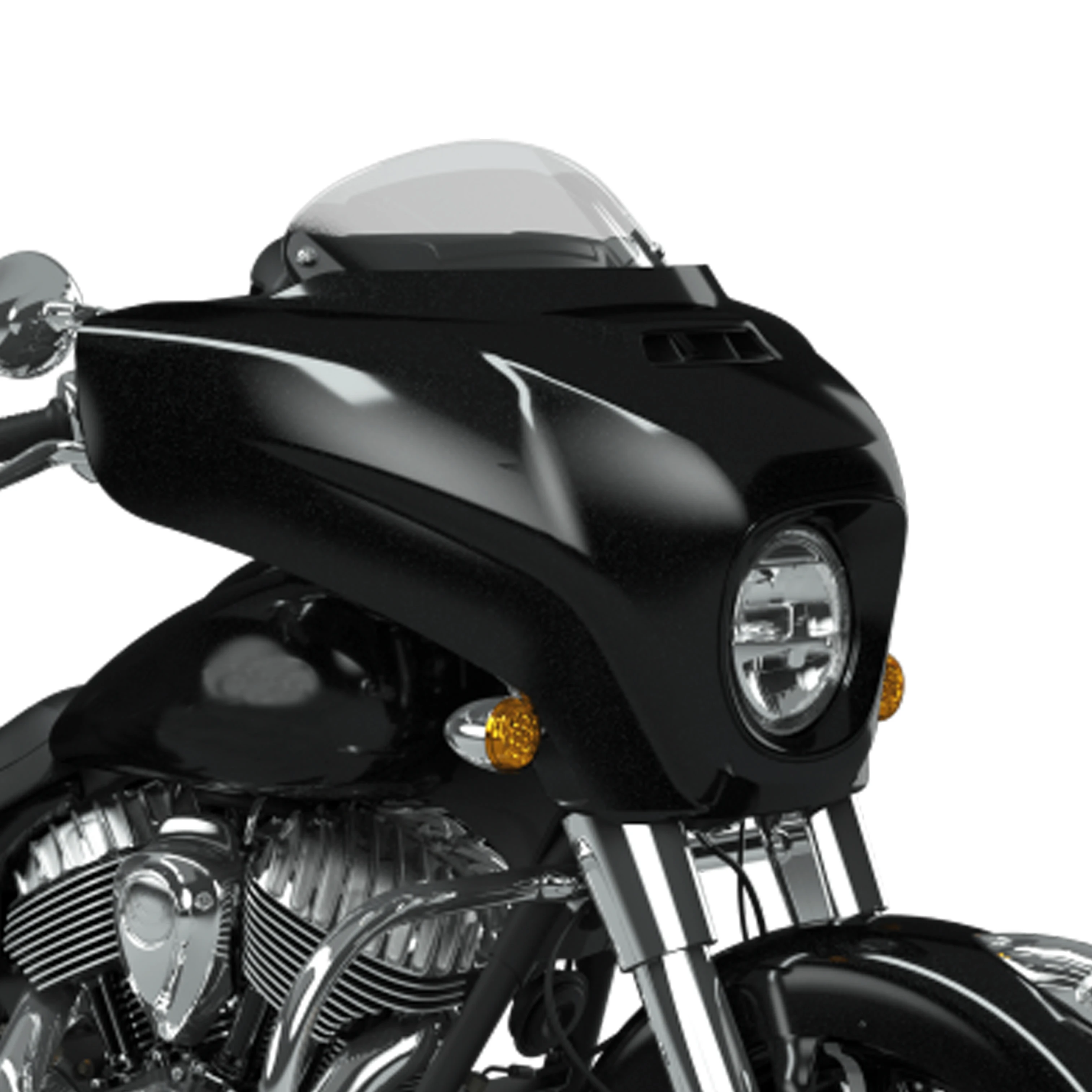 MotorcycleShortDomeHighStyleFrontWindshieldFairingForIndian
