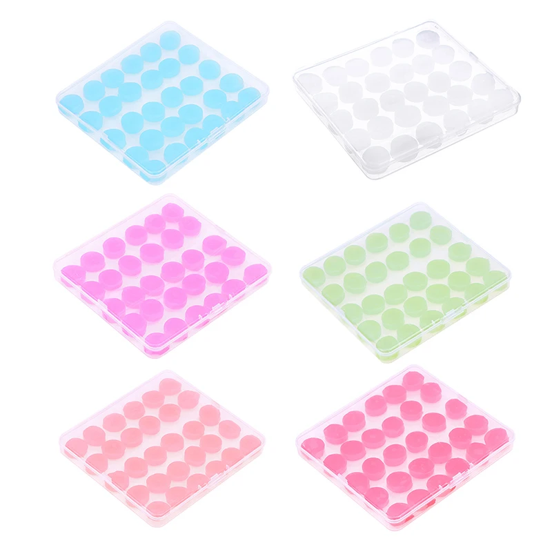 Silicone Ear Plugs Noise Reduction Sleep Anti Canceling Sound Insulation Earplug Protection Sleeping Reusable Ear Plugs 30PCS silicone earplugs foam earplugs